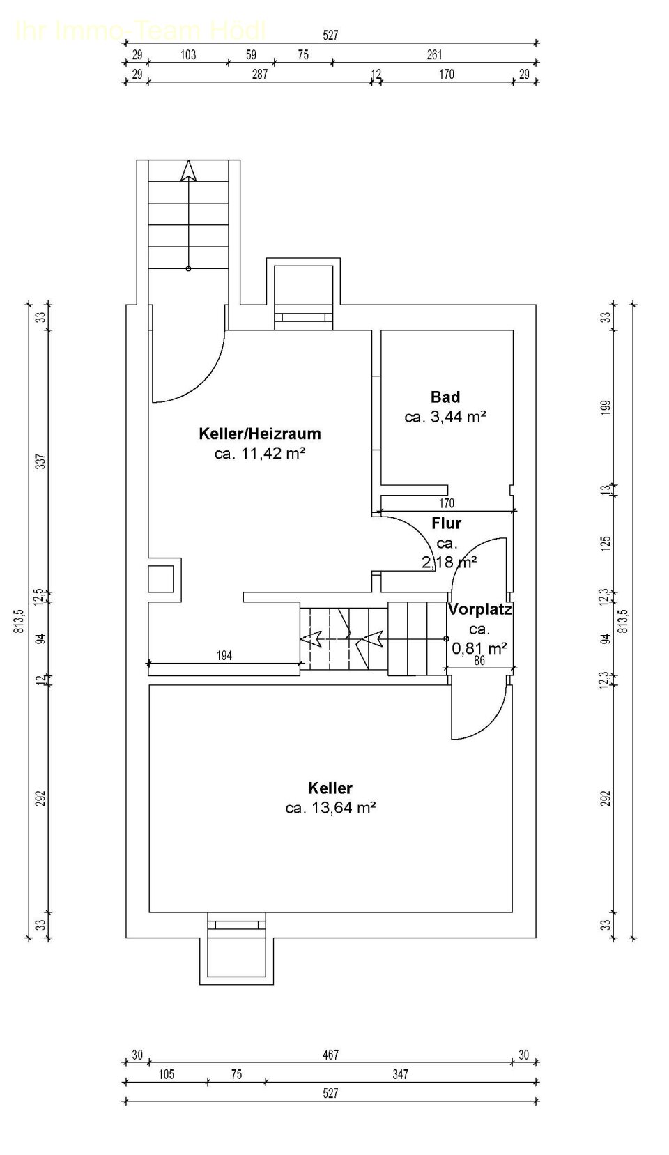 Grundrissplan UG
