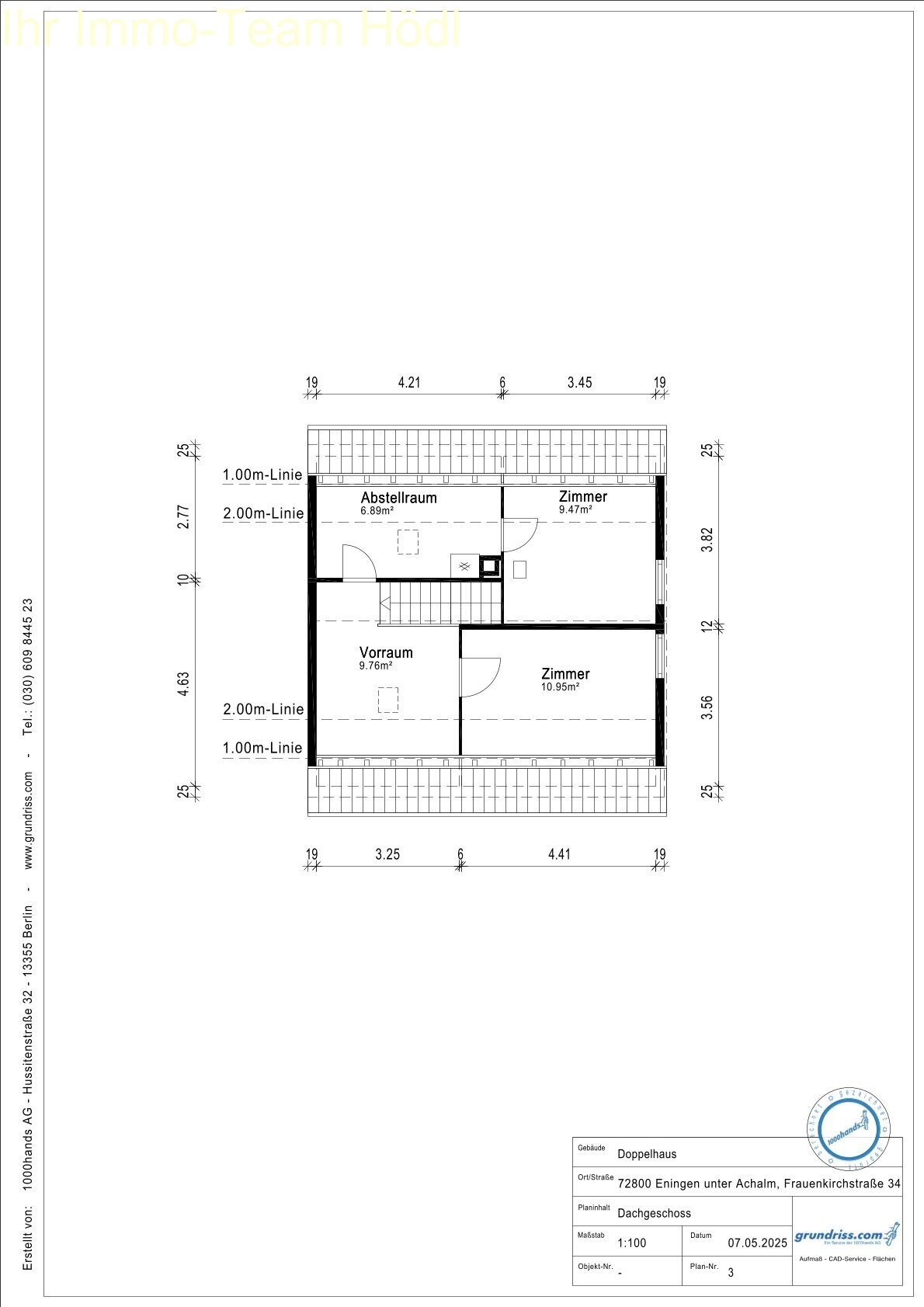 Grundriss Dachgeschoss