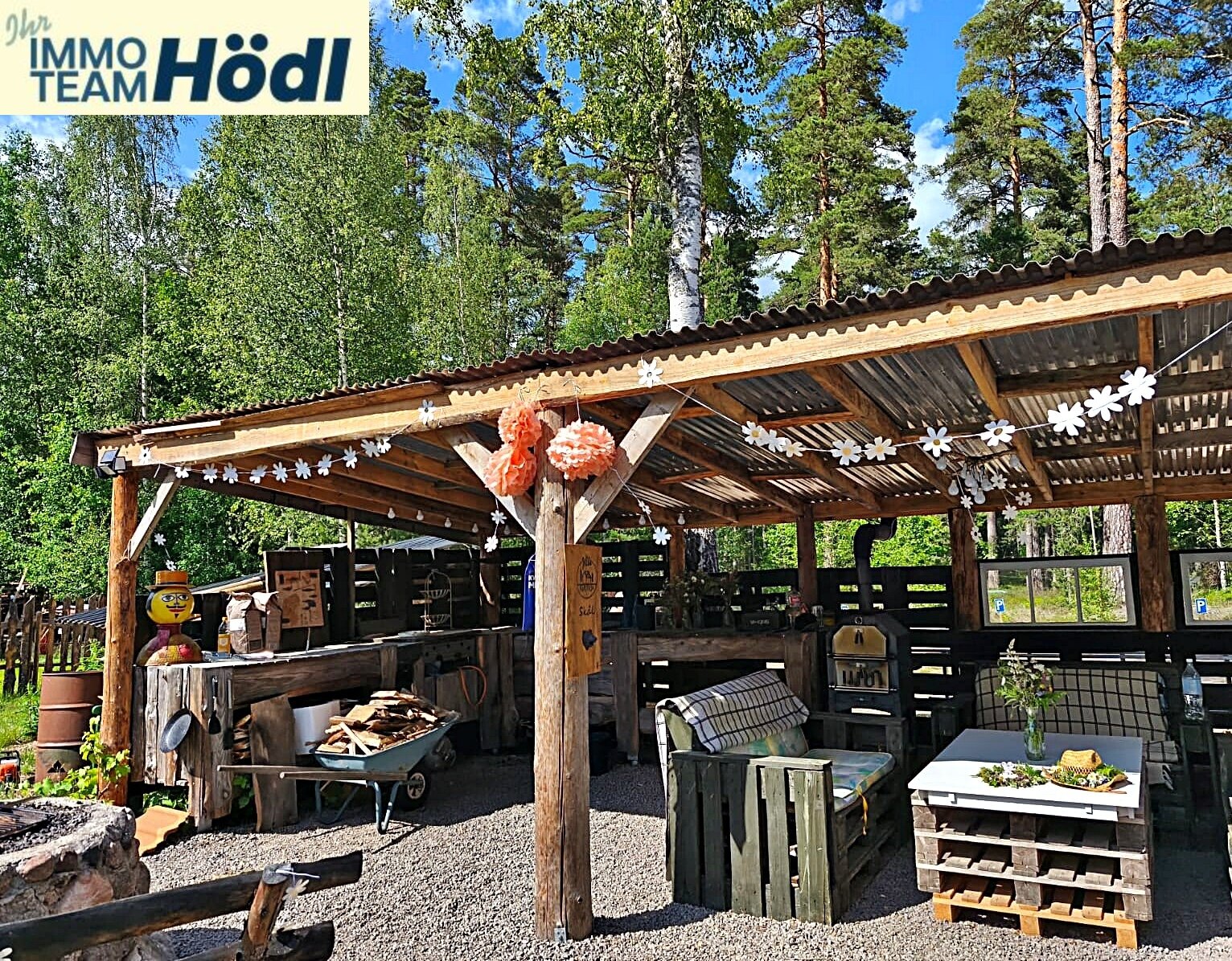 Sitzplatz an der Grillstelle