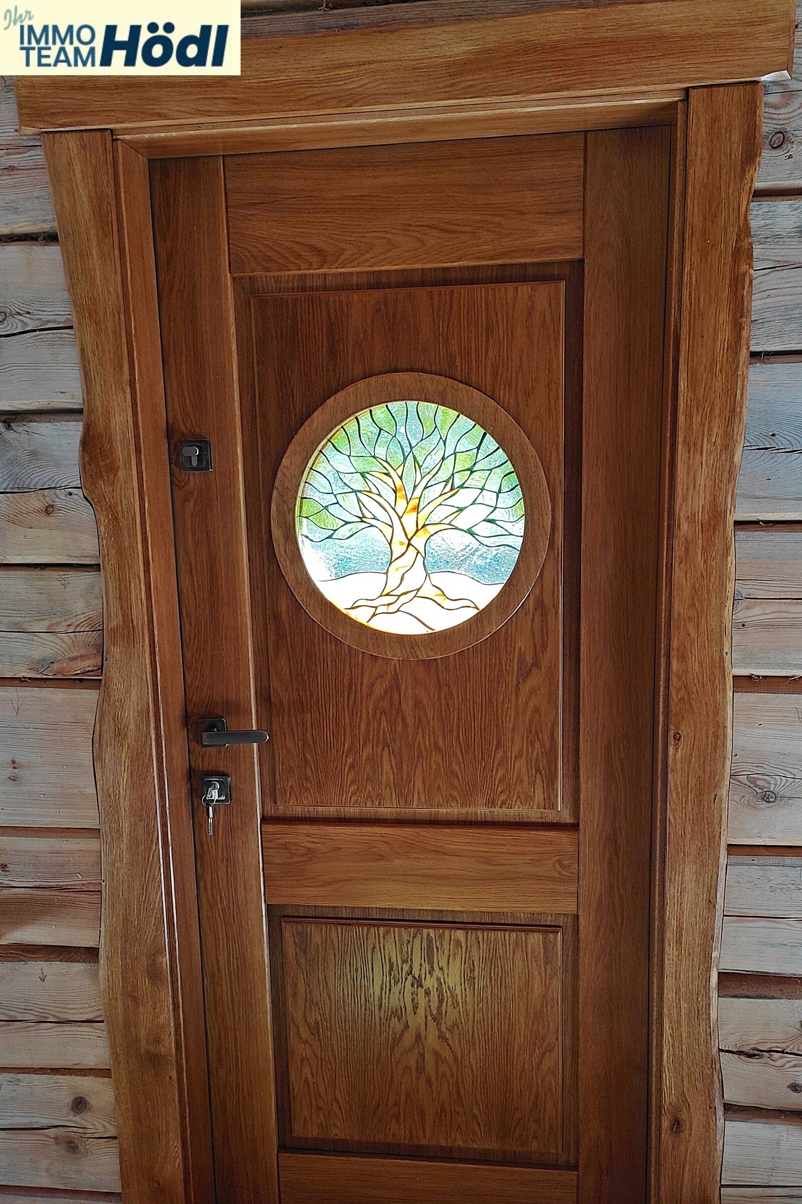 Haustüre vom Blockhaus 