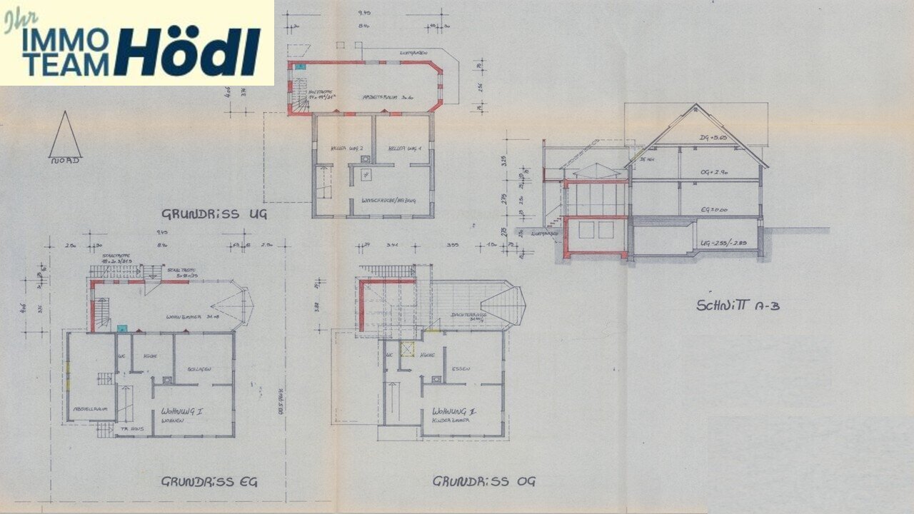 Grundrisse und Querschnitt