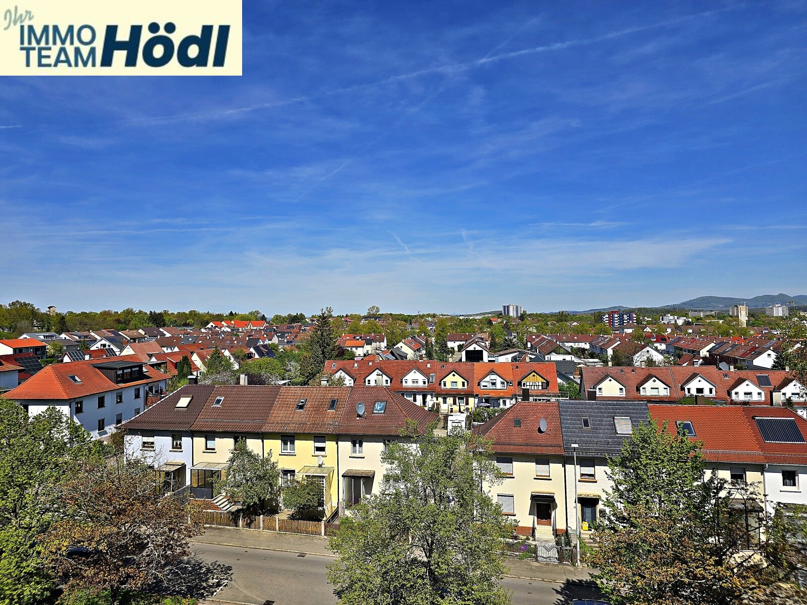 Blick vom Balkon in der Küche