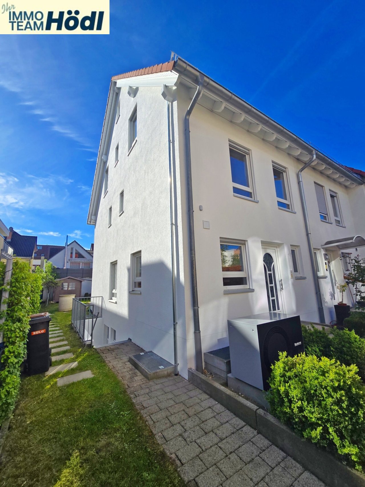 Seitenansicht vom Haus