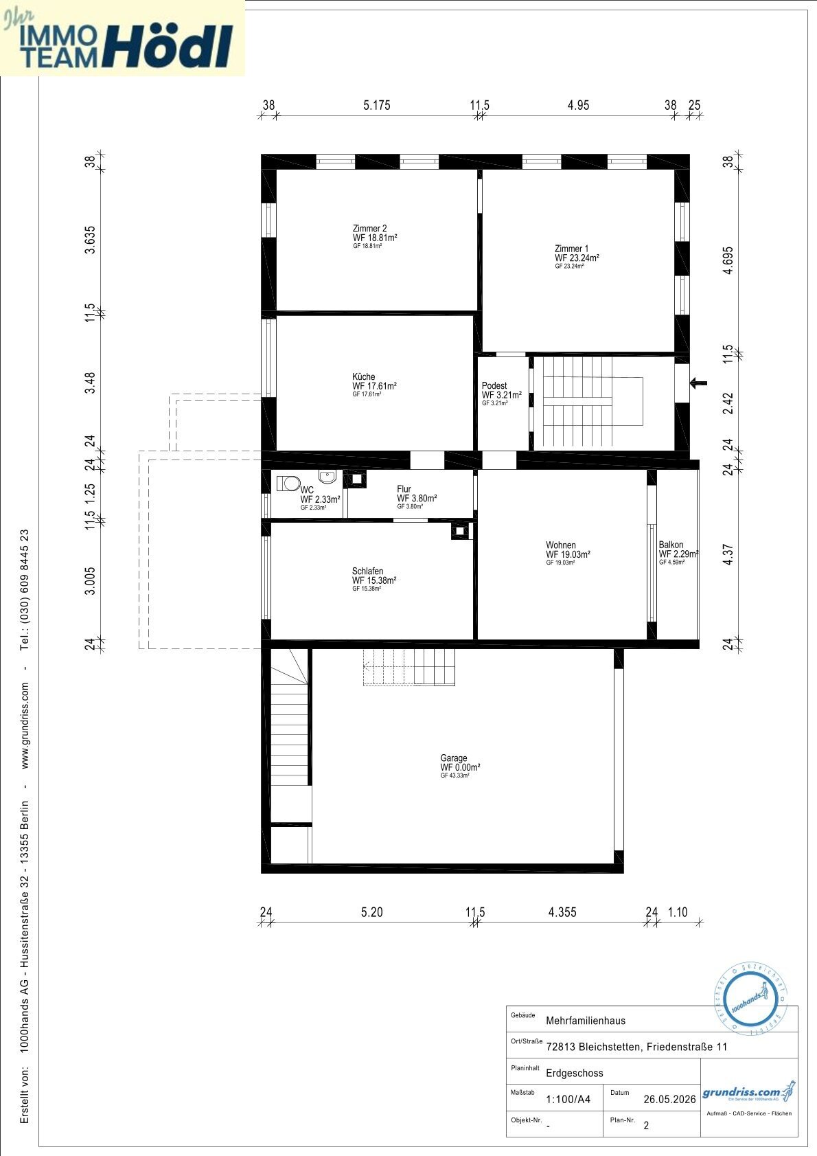 Grundrissplan EG