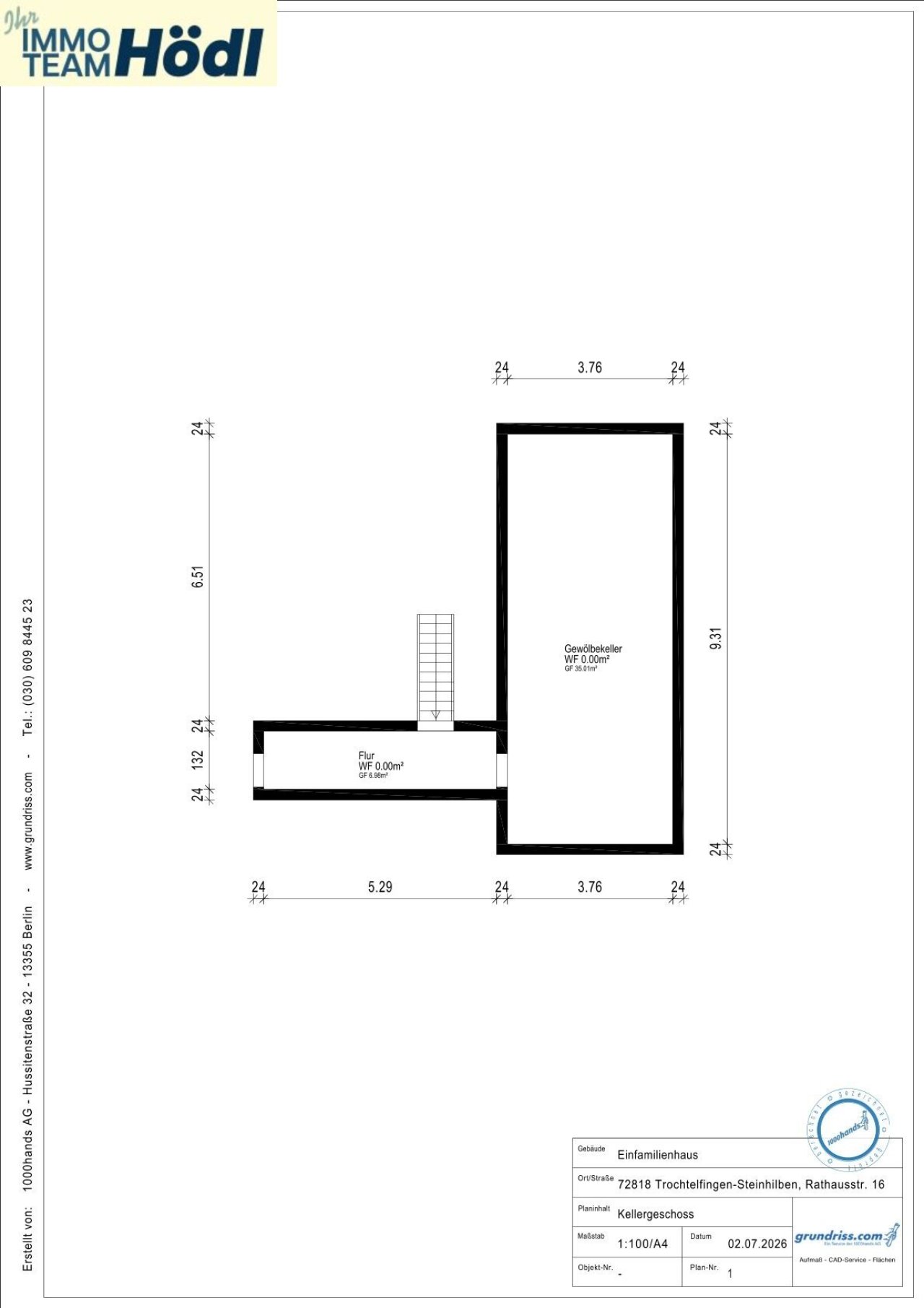 Grundriss KG Grundriss KG